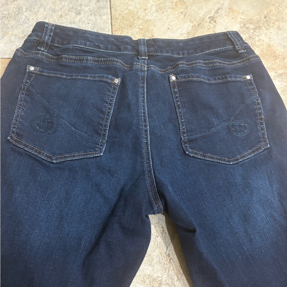 White House Black Market Dark Blue Flare Jeans